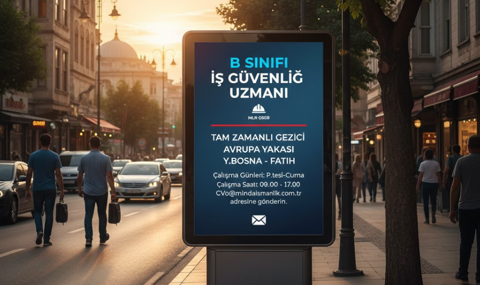 İstanbul MLN OSGB'den Avrupa Yakası İçin İş Güvenliği Uzmanı İlanı