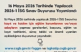 2026-1 İSG Sınav Duyurusu Yayımlandı: 16 Mayıs 2026 Sınav Başvuruları Başlıyor!