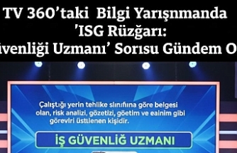 TV 360’taki Bilgi Yarışmasında İSG Rüzgarı: "İş Güvenliği Uzmanı" Sorusu Gündem Oldu!