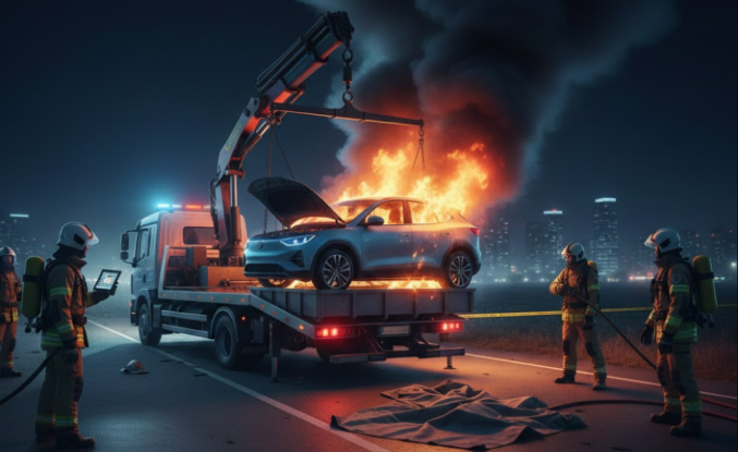 Elektrikli Araç Yangınlarına Müdahale: Riskler, Yöntemler ve Güvenlik Protokolleri
