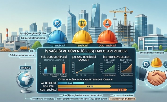 İş Sağlığı ve Güvenliği (İSG) Tabloları Rehberi: Hangi İş Yerinde Kaç Uzman ve Destek Elemanı Gerekli?