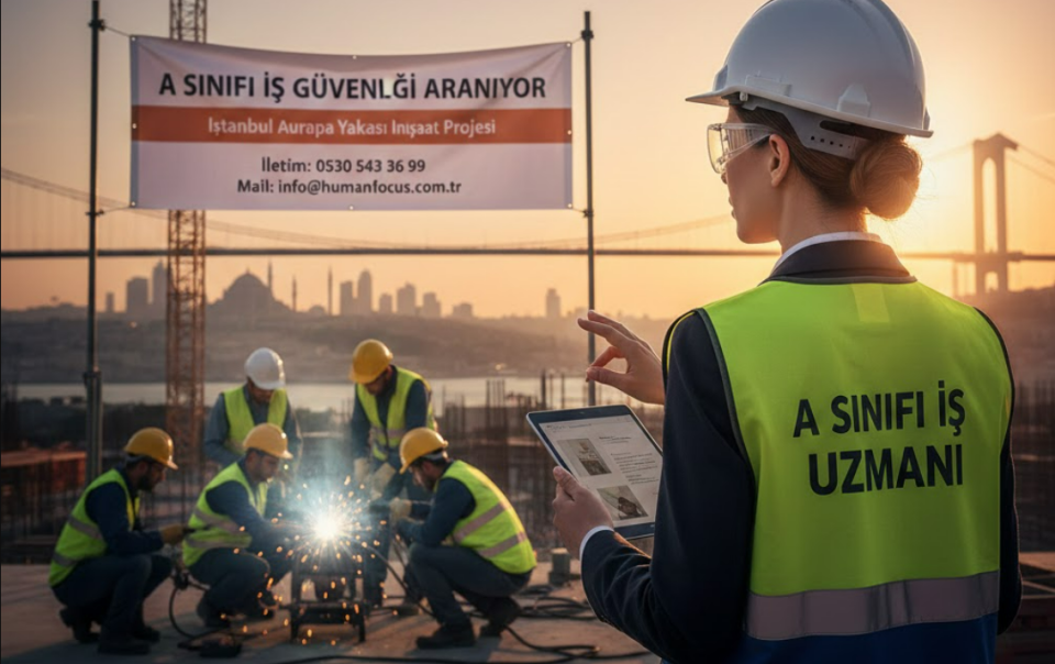 İstanbul Avrupa Yakası İnşaat Projesine A Sınıfı İş Güvenliği Uzmanı Aranıyor