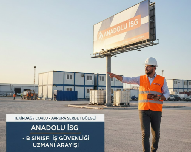 Tekirdağ Çorlu’da İş Güvenliği Uzmanı Arayışı: Avrupa Serbest Bölgesi Projelerinde Görevlendirme